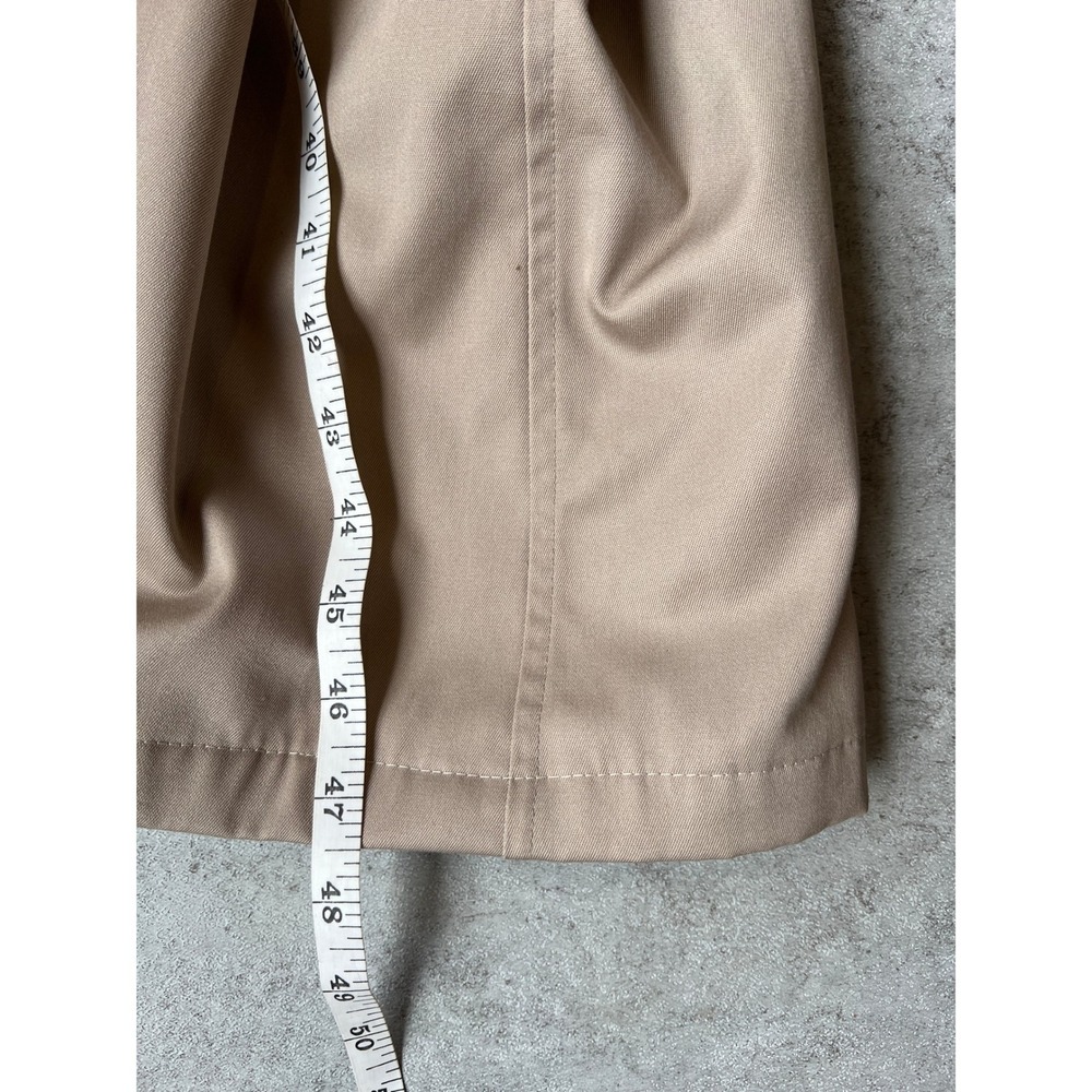 Jos A Bank Mens Tan Double Breasted Trench Coat 48L Water Resistant Old Money - Picture 9 of 10